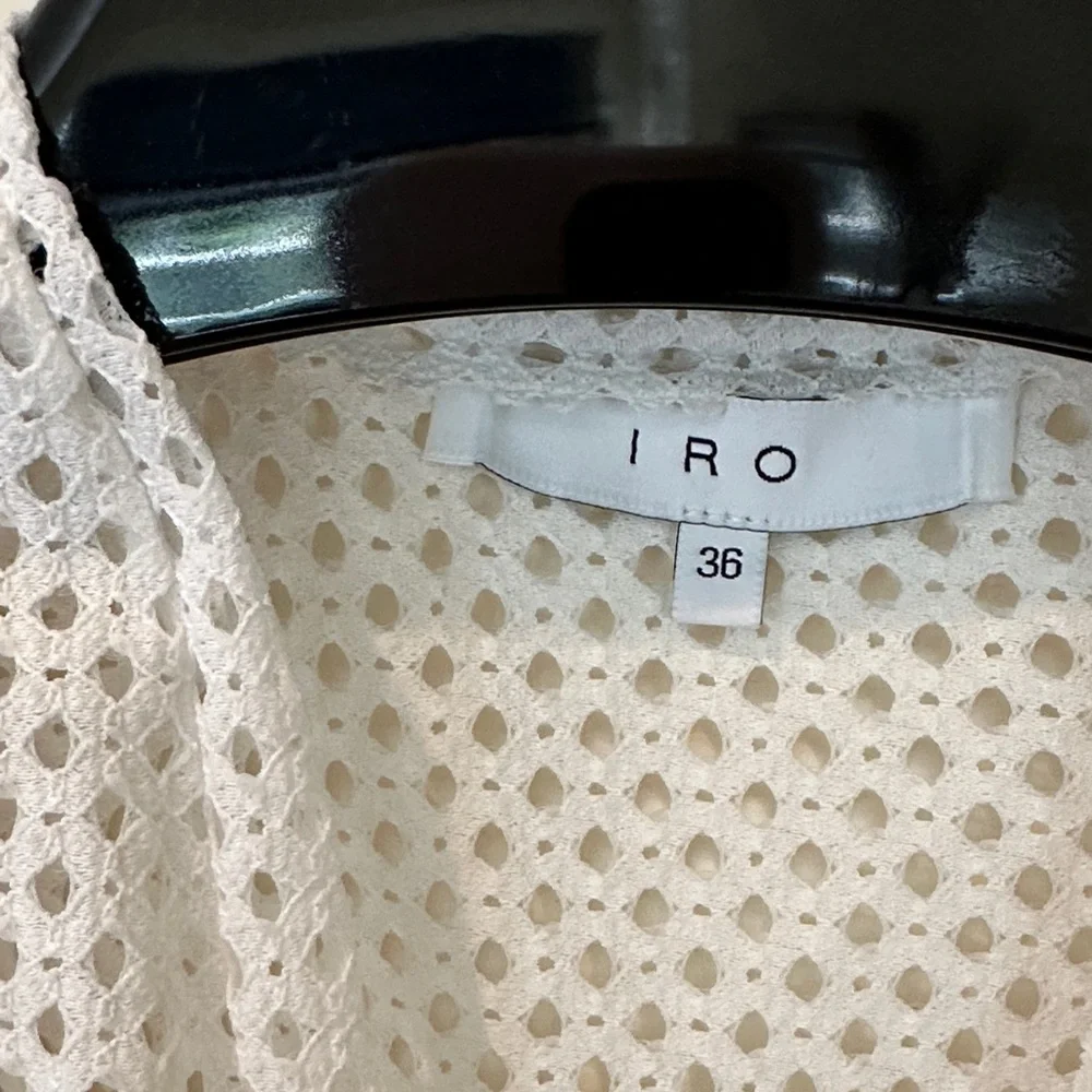 Iro Leonore Broderie Anglaise Mini Dress In White SZ 36 - Picture 2 of 7